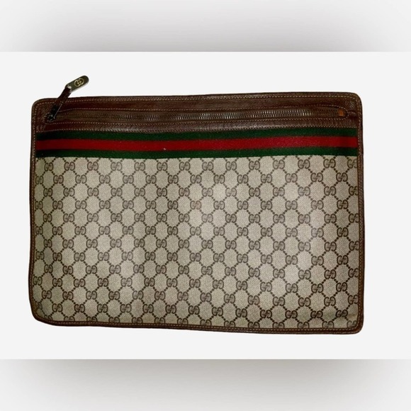 GUCCI Vintage GG Portfolio Bag - Picture 9 of 12